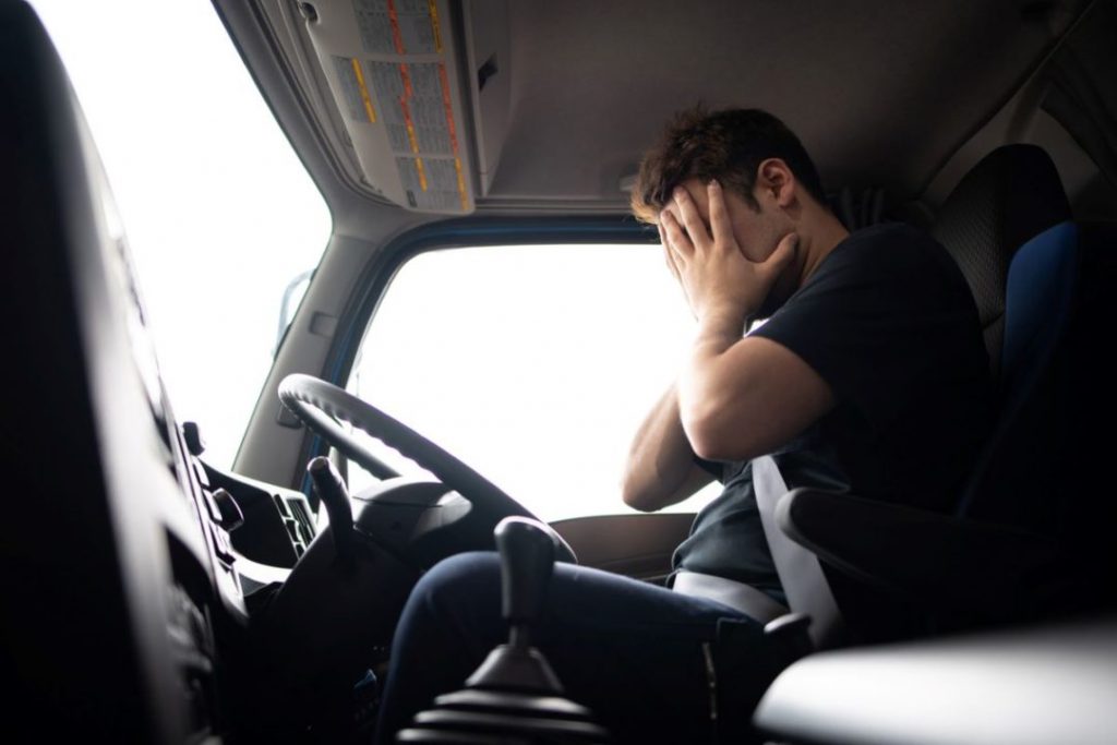 accident involving a fatigued truck driver